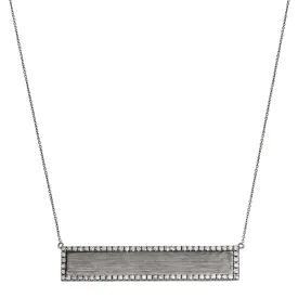 Hollie Horizontal Necklace Silver