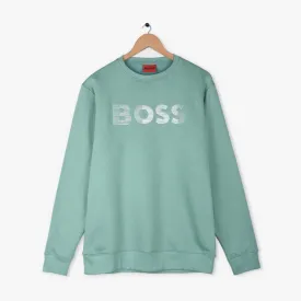 HU - Men 'Aqua' Boss Embroidered Logo Fleece Sweatshirt HU600