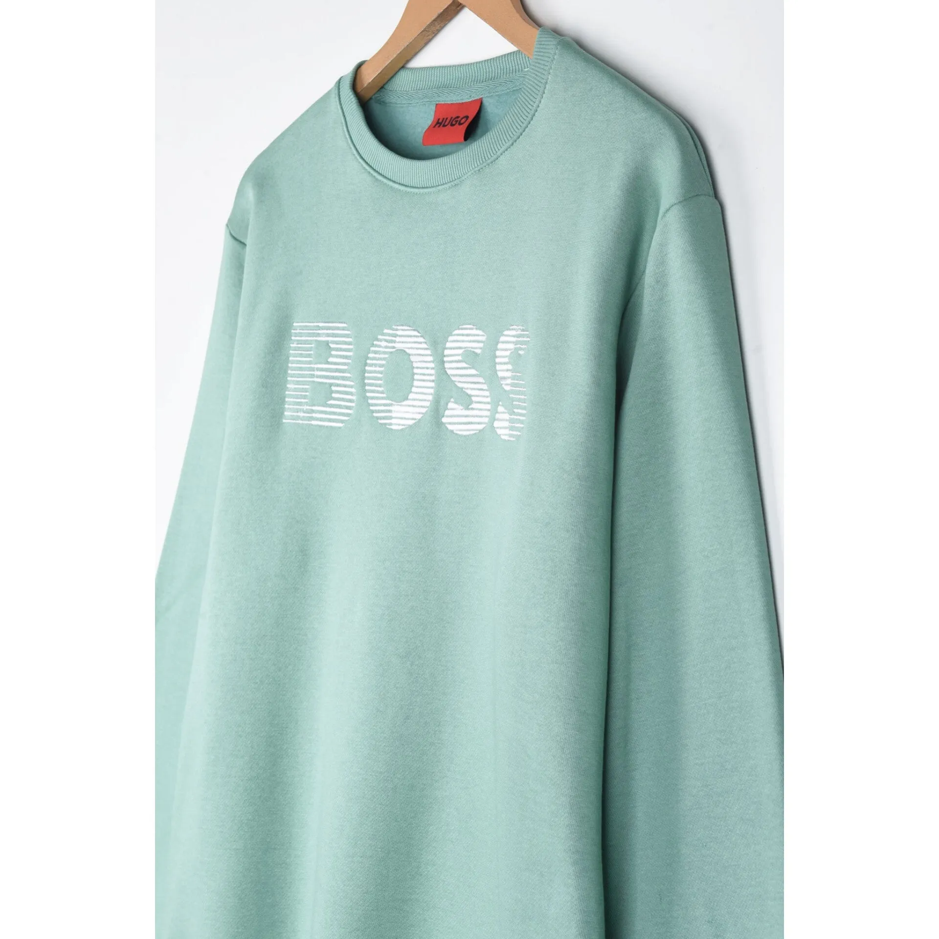 HU - Men 'Aqua' Boss Embroidered Logo Fleece Sweatshirt HU600