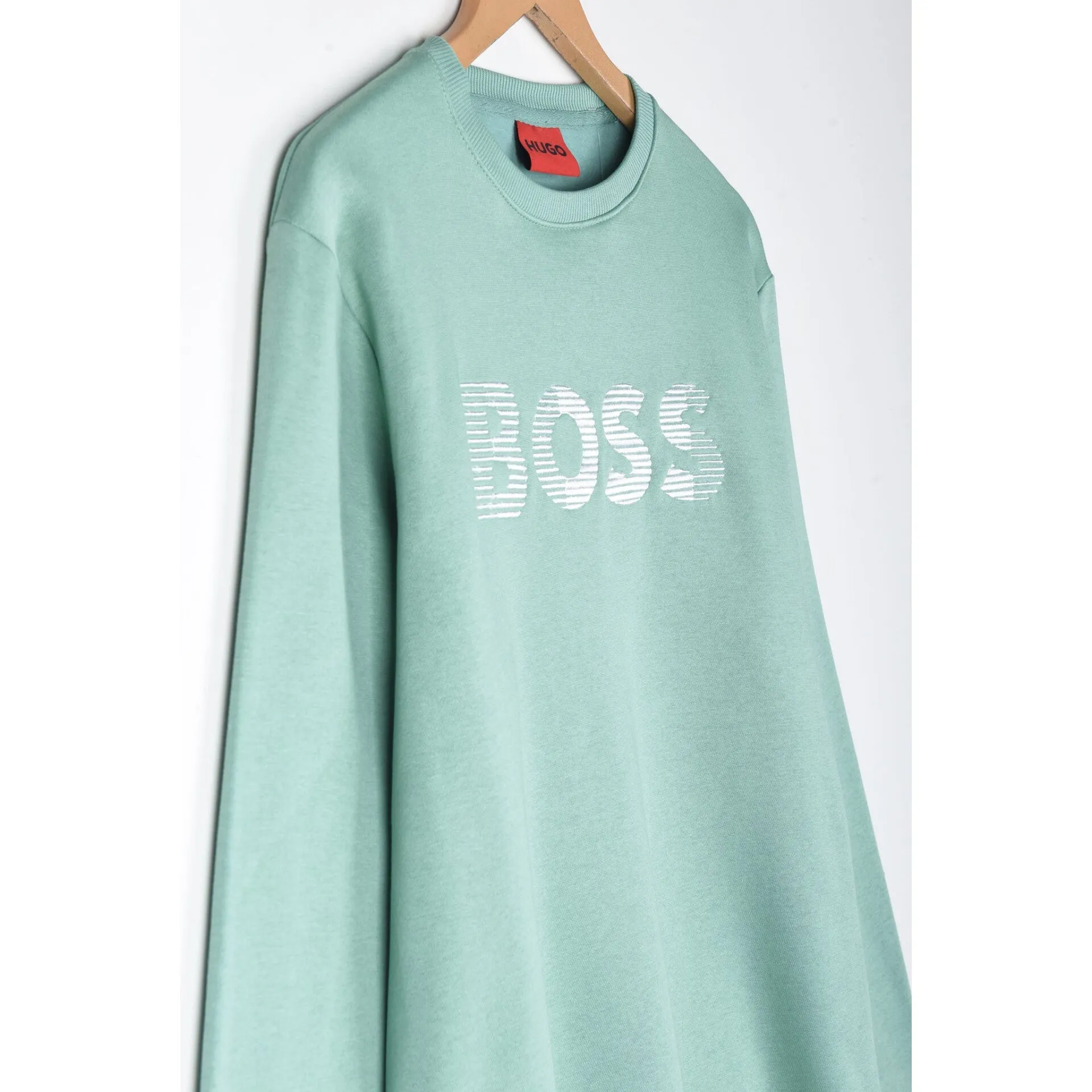 HU - Men 'Aqua' Boss Embroidered Logo Fleece Sweatshirt HU600