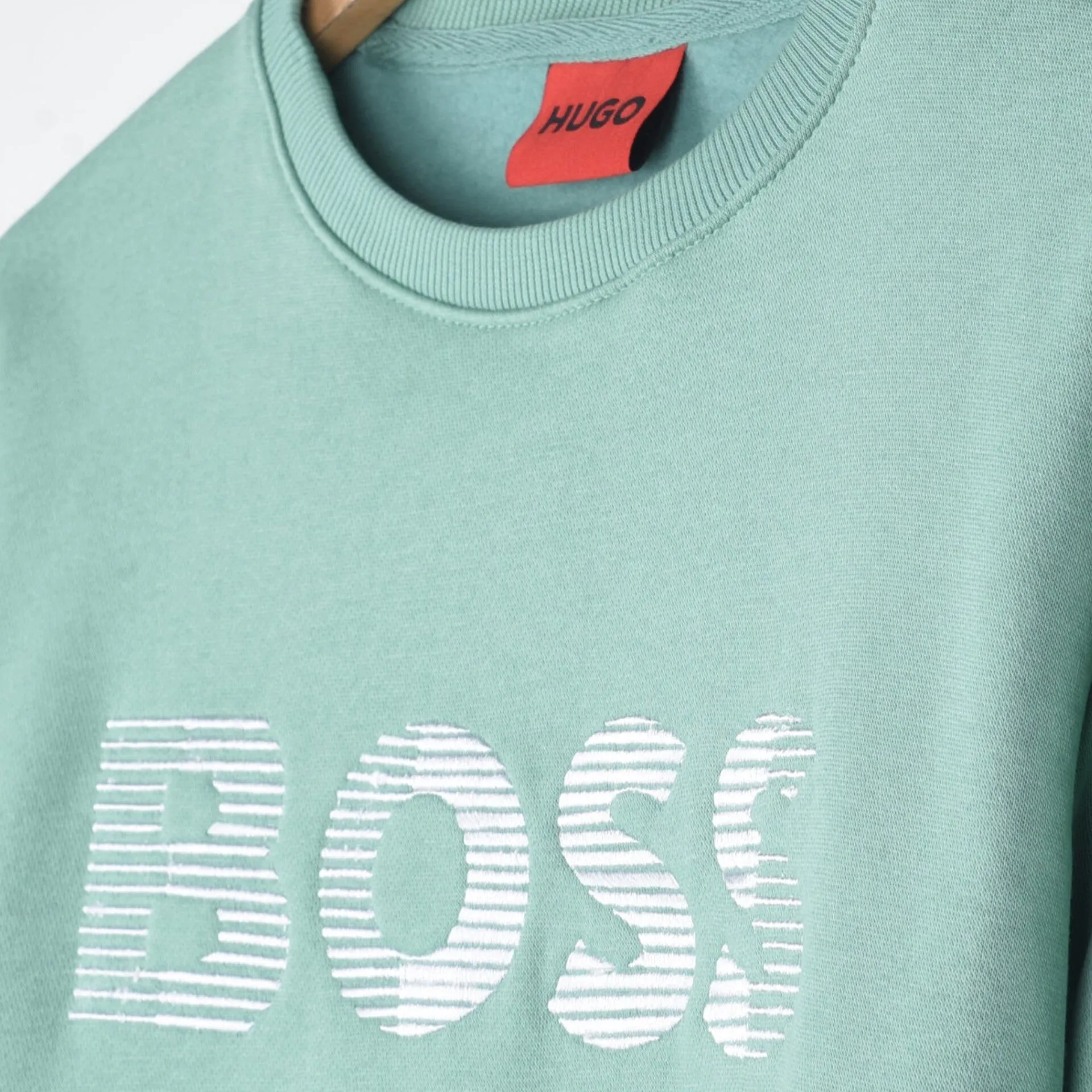 HU - Men 'Aqua' Boss Embroidered Logo Fleece Sweatshirt HU600