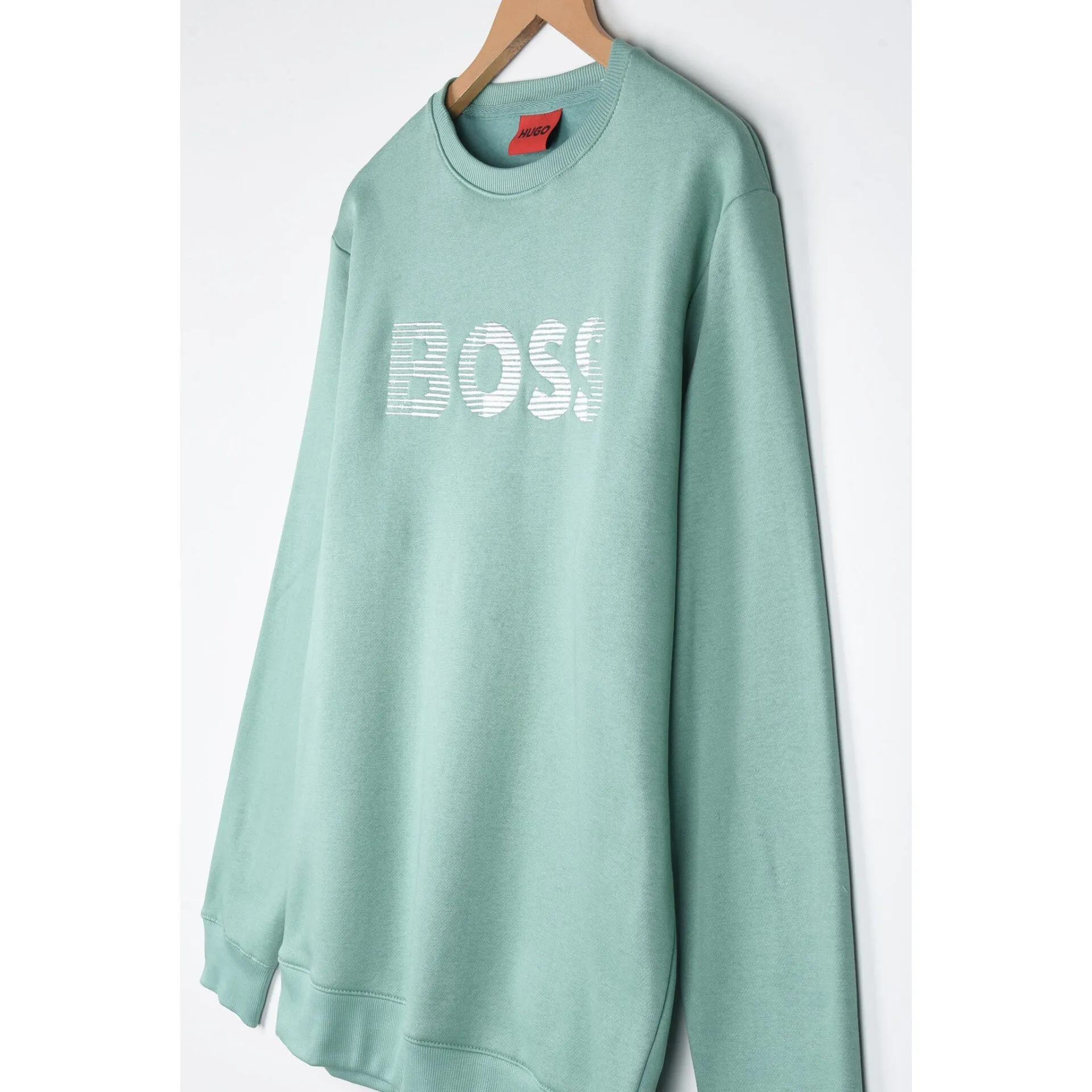 HU - Men 'Aqua' Boss Embroidered Logo Fleece Sweatshirt HU600