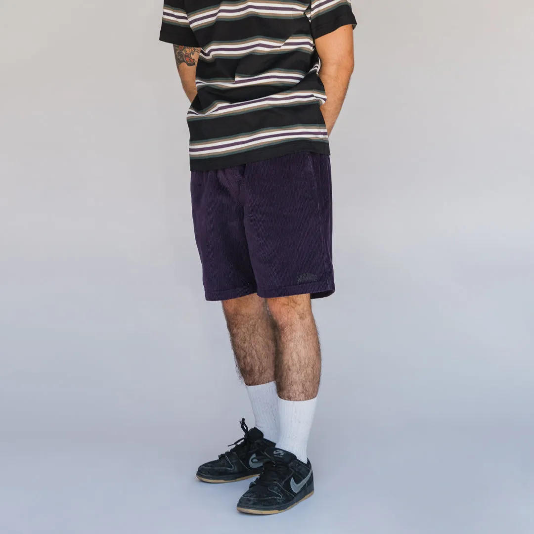 Hydra Corduroy Shorts - Eggplant