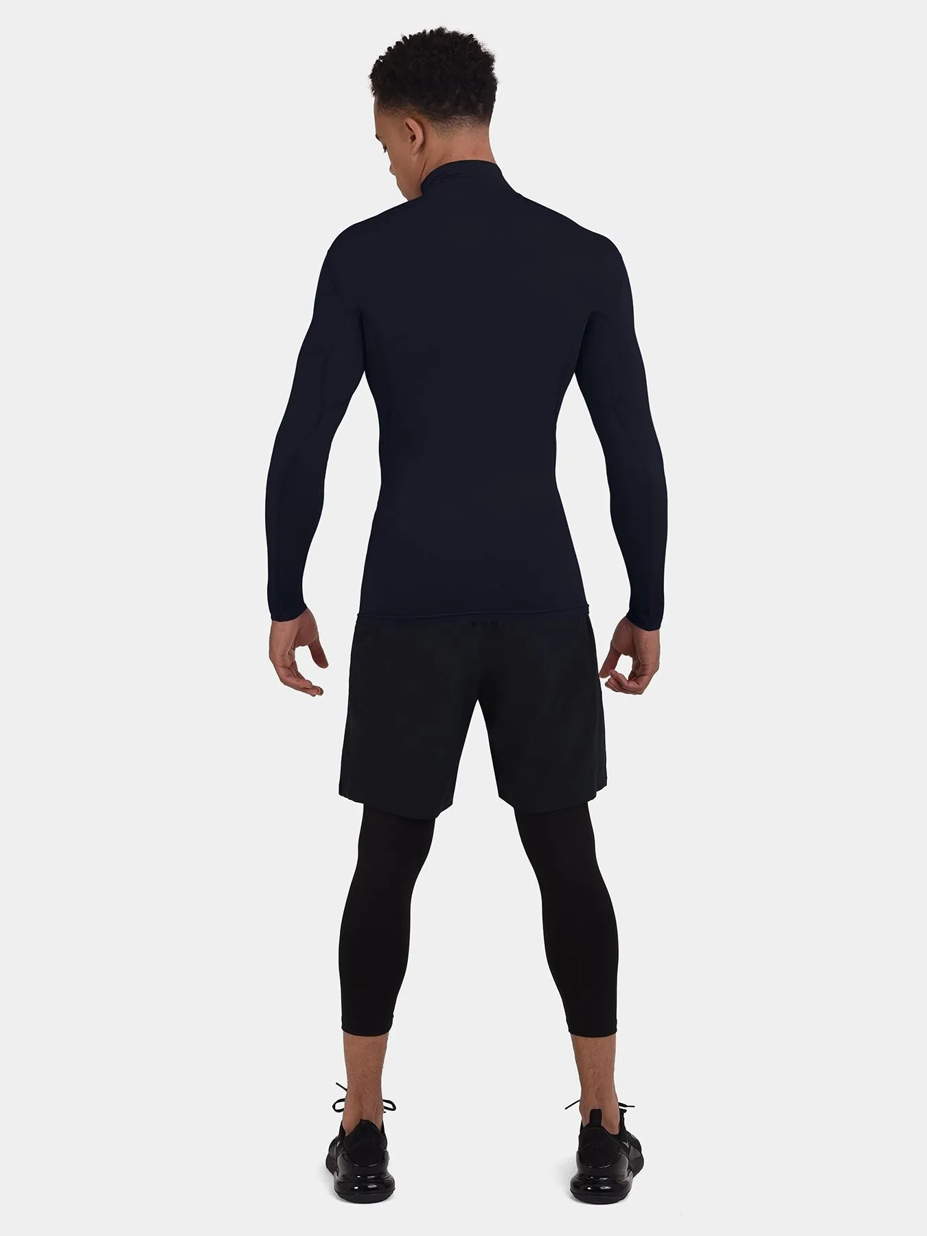 Hyperfusion Compression Base Layer Long Sleeve Mock Neck For Men