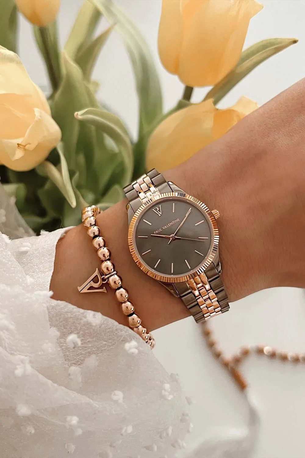 Iconia Khaki Rose Gold