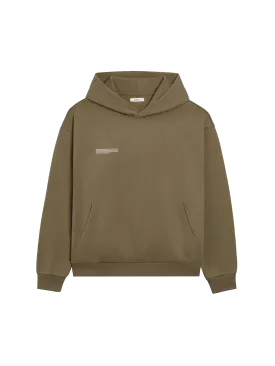 In Conversion Cotton Hoodie—carbon brown