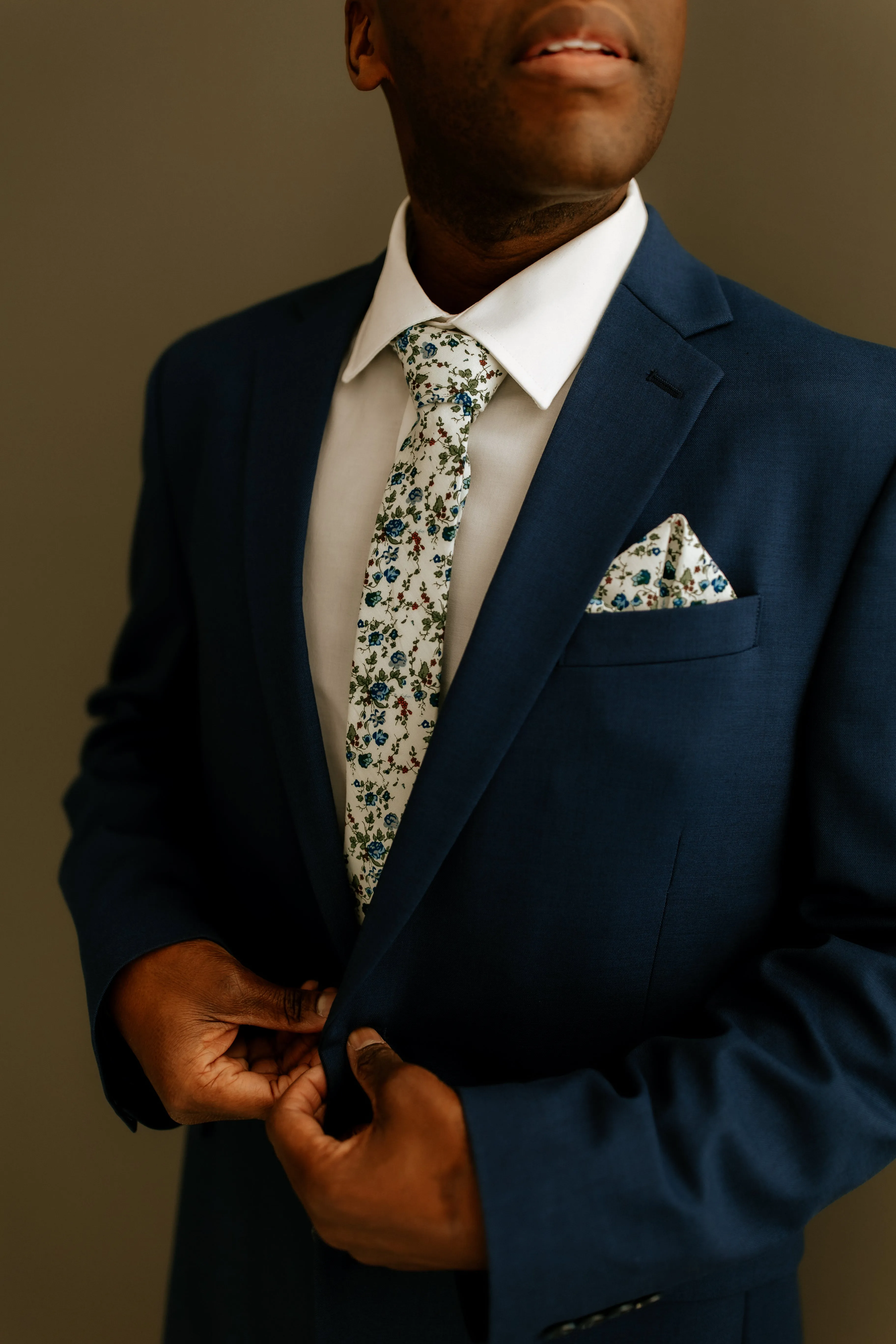 Jack Cotton Floral Pocket Square