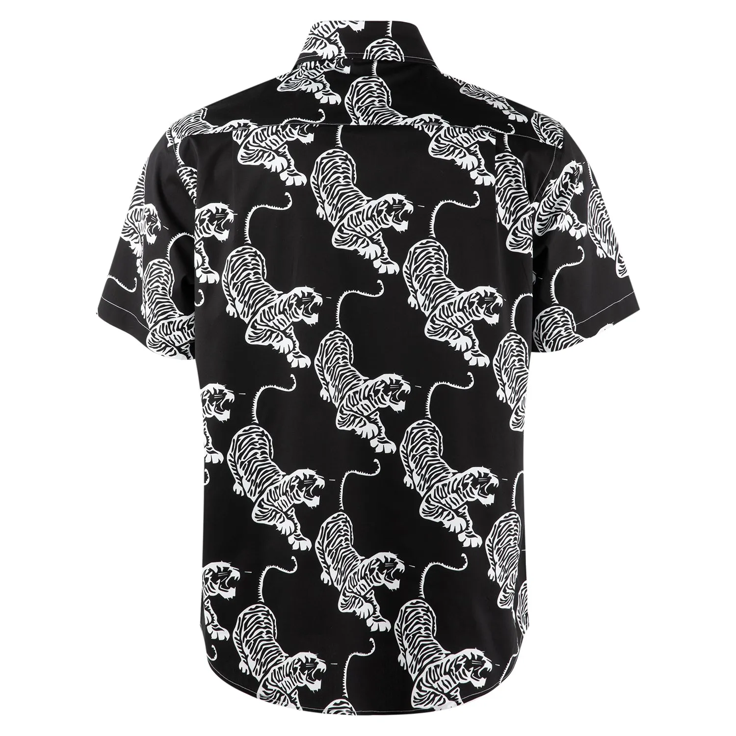 Jerry Garcia | Classic Button Down | Black and White Tiger