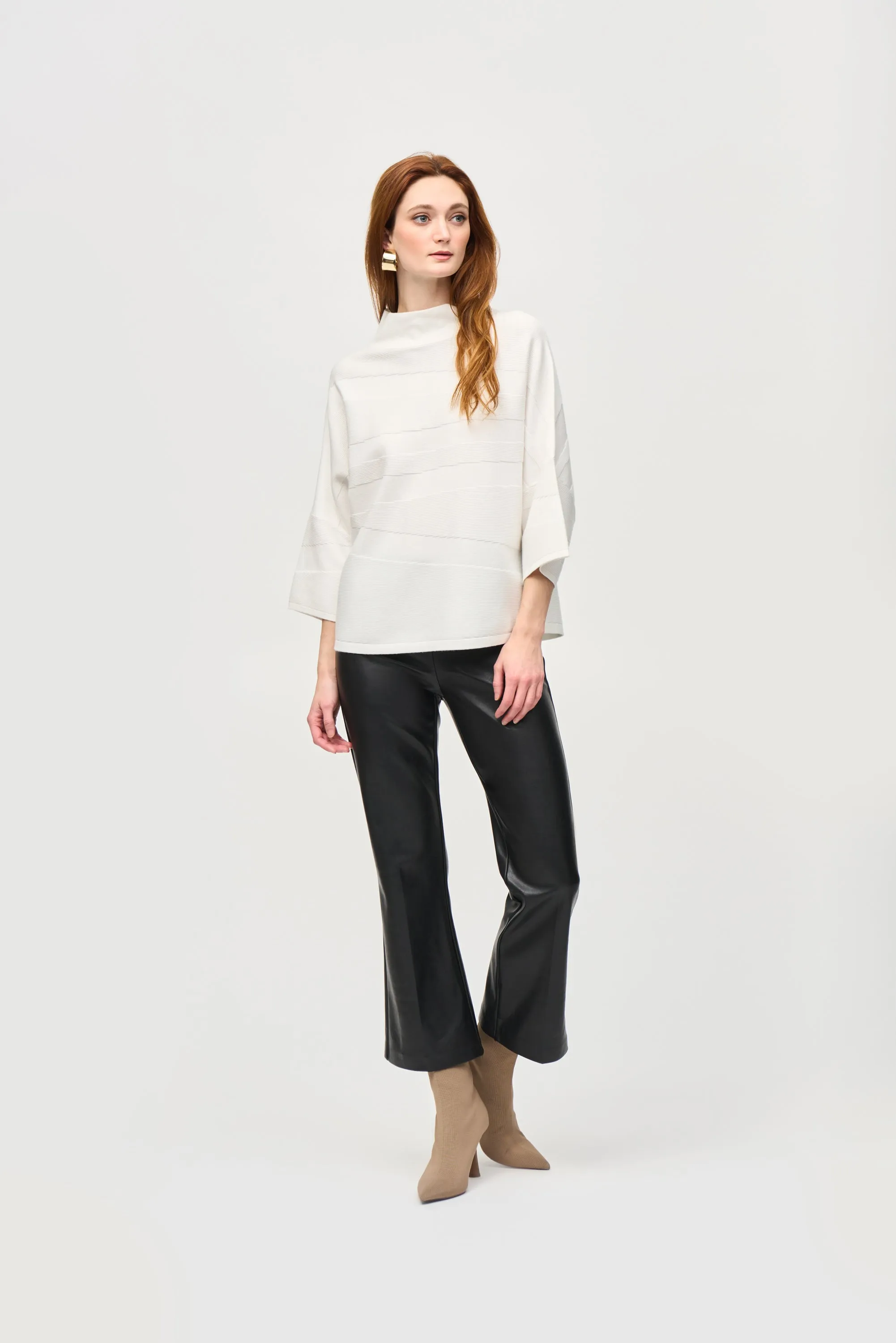 Joseph Ribkoff - 243953 Funnel Neck Box Knit