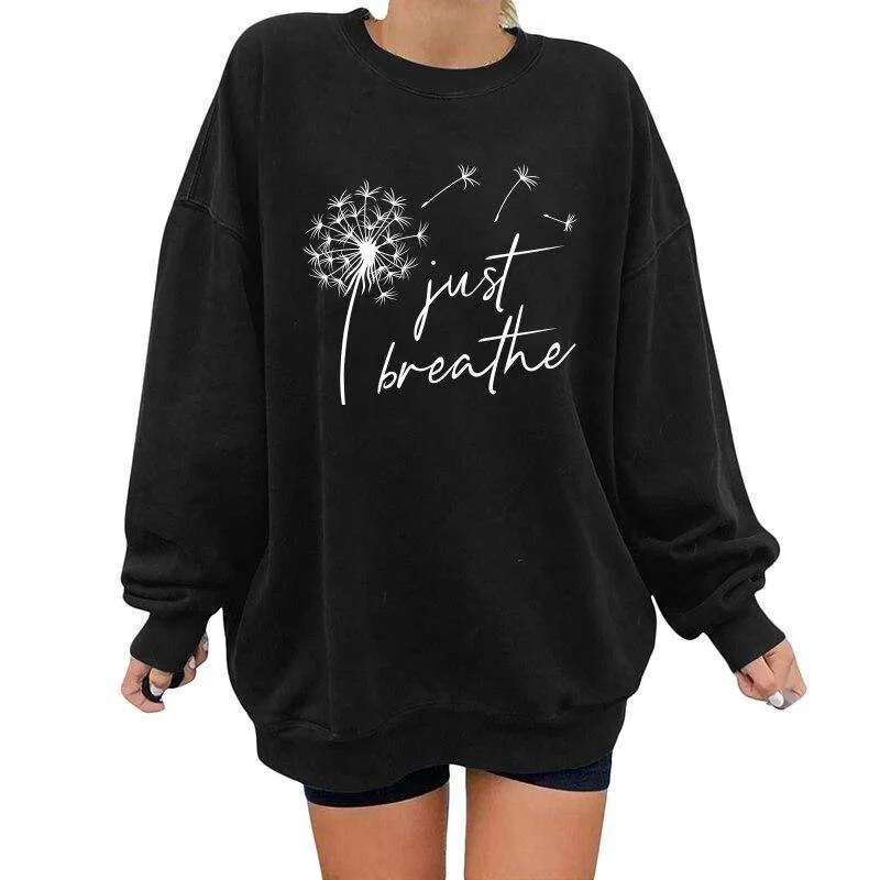 Just Breathe Dandelion Sweatshirt