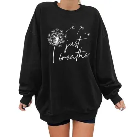 Just Breathe Dandelion Sweatshirt