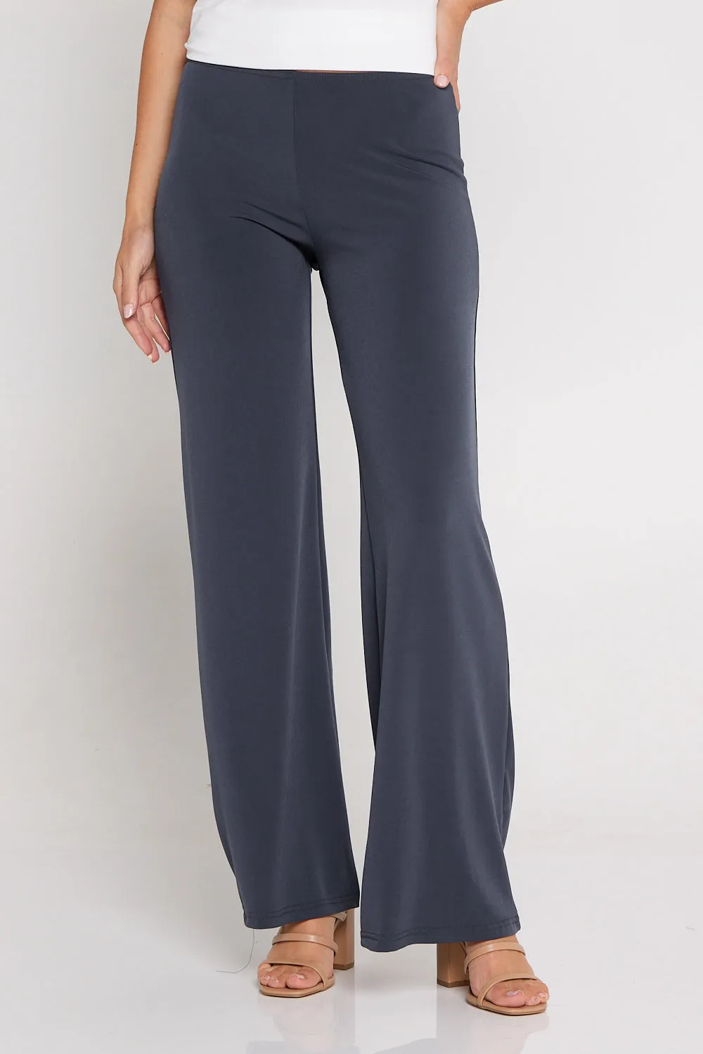 Kamala Wide Leg Pants - Charcoal