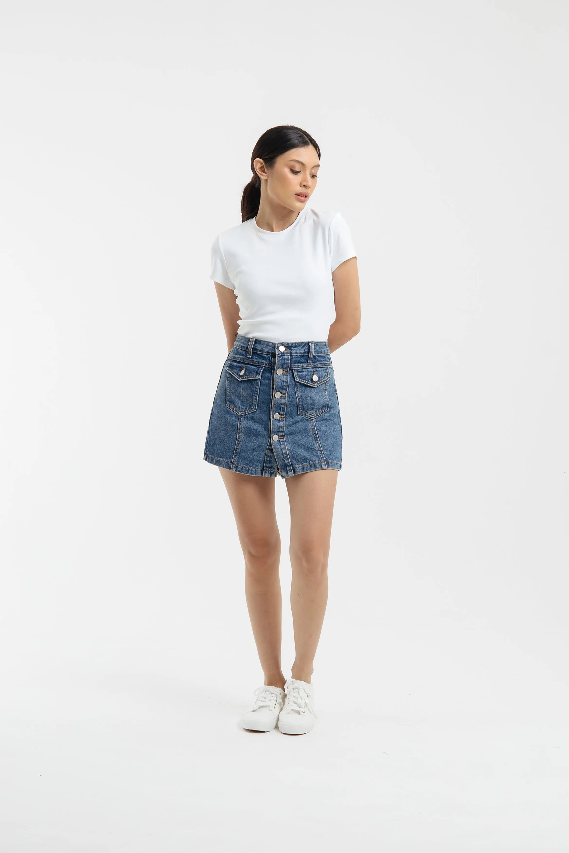 Lea Denim Skorts