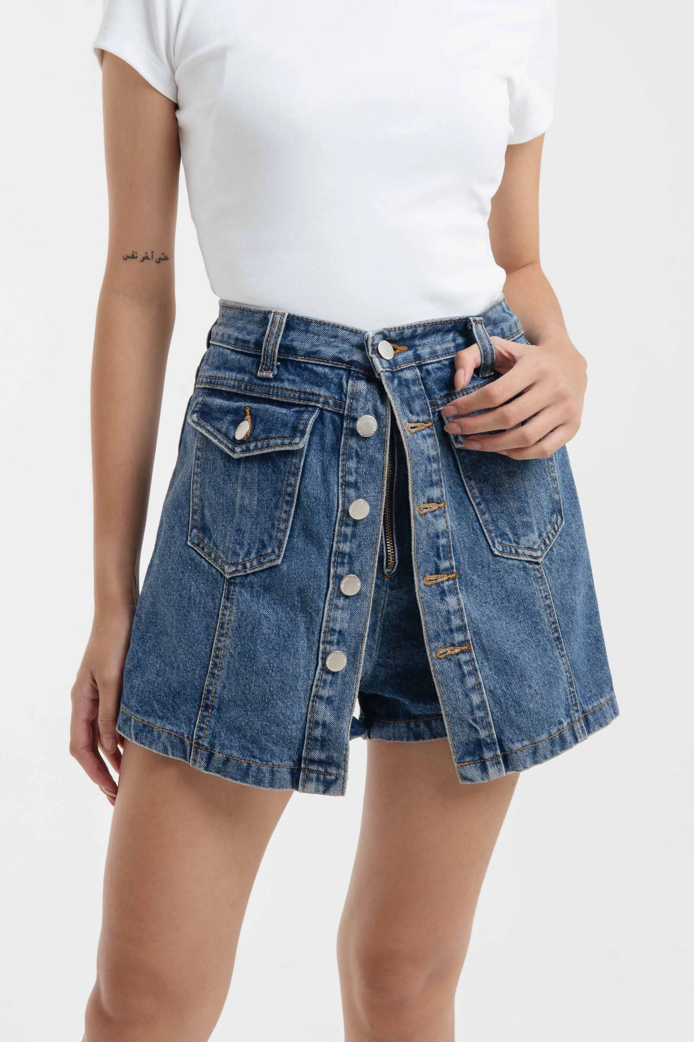 Lea Denim Skorts