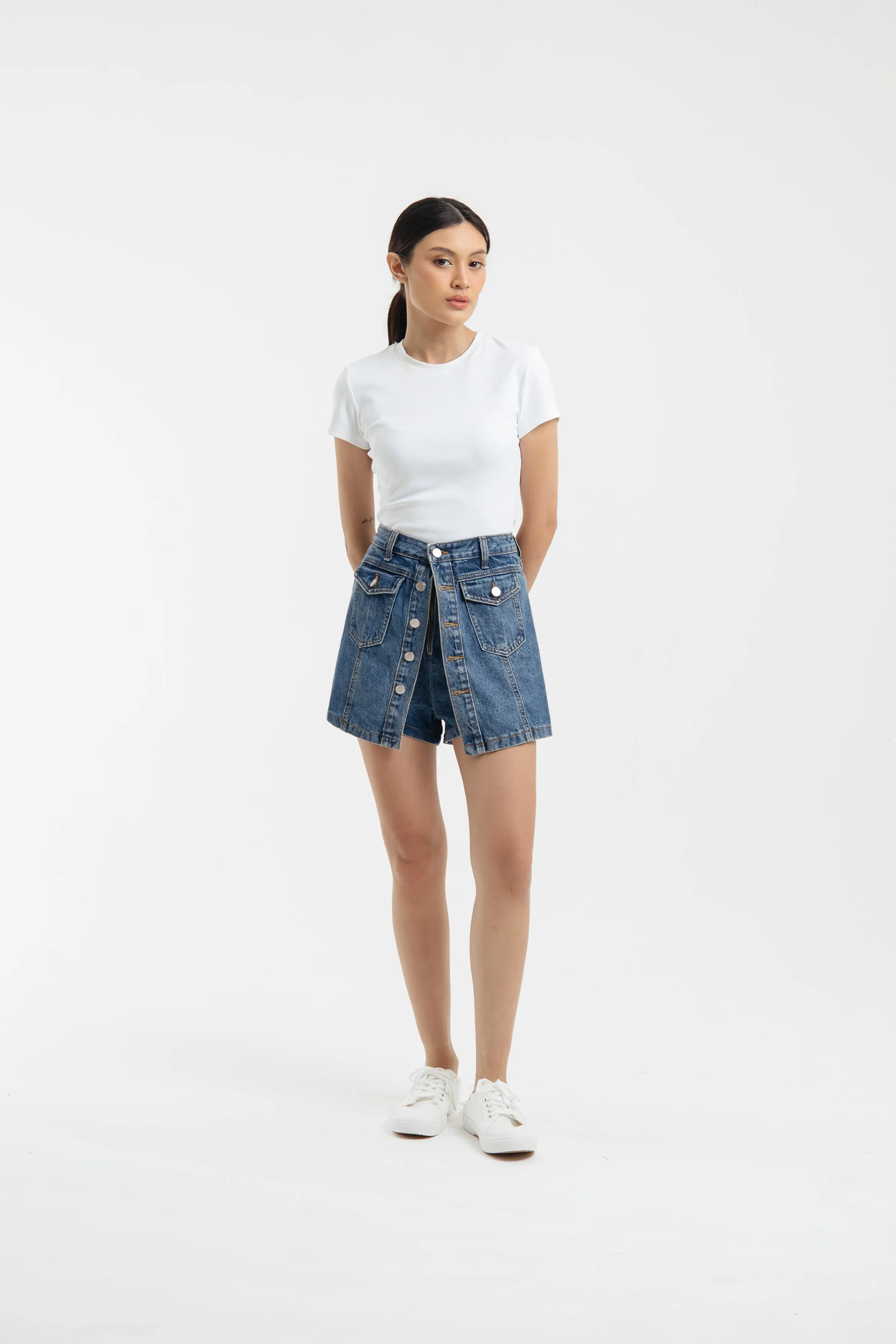 Lea Denim Skorts