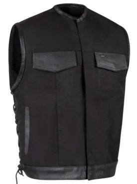 Legendary 'Black Jack' Men's Lightweight Cordura Motorcycle Vest