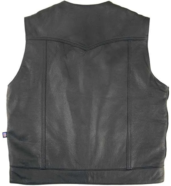 Legendary 'Brotherhood' Men's Leather Motorcycle Vest