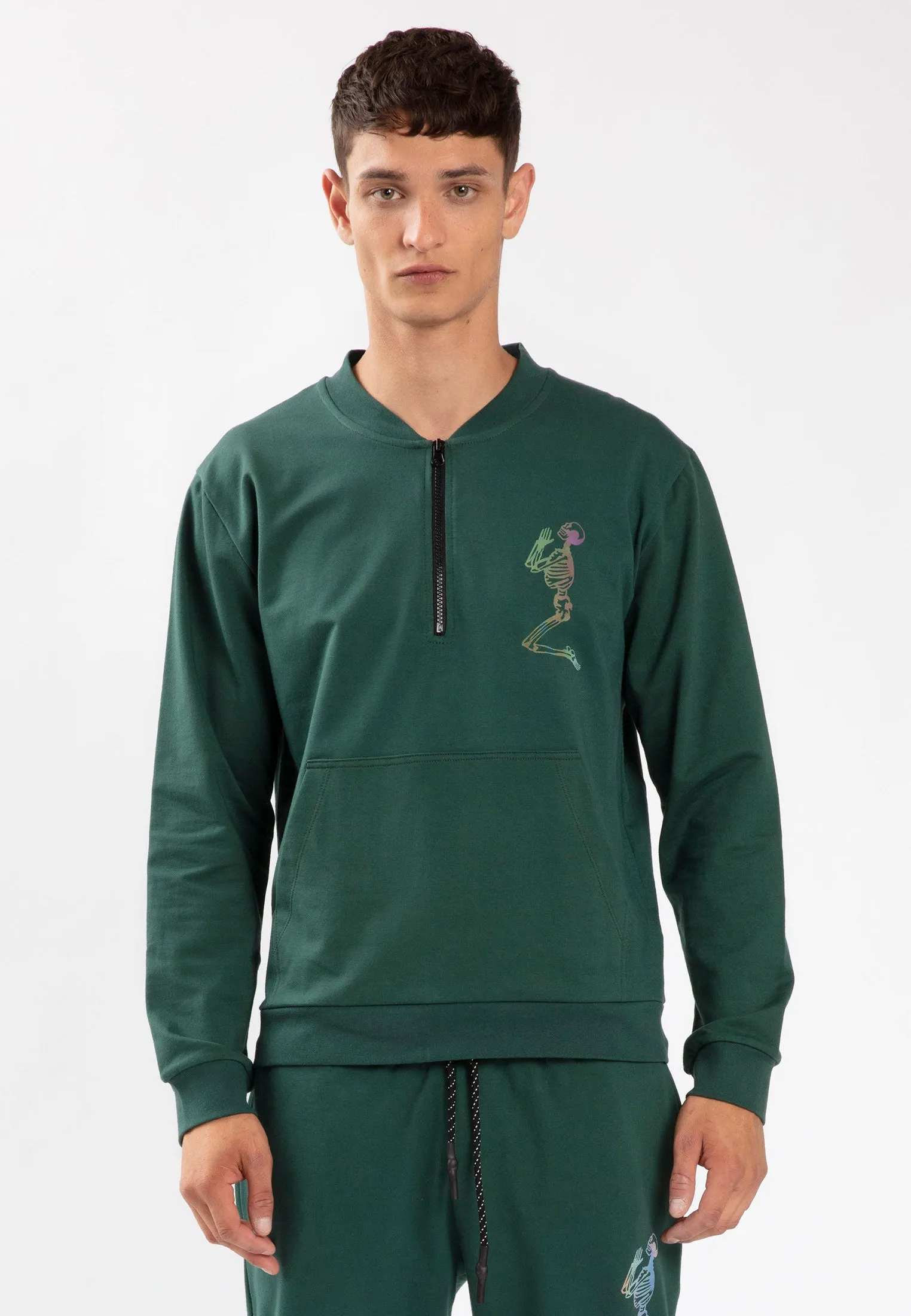 LIT HALF ZIP SWEAT PINE