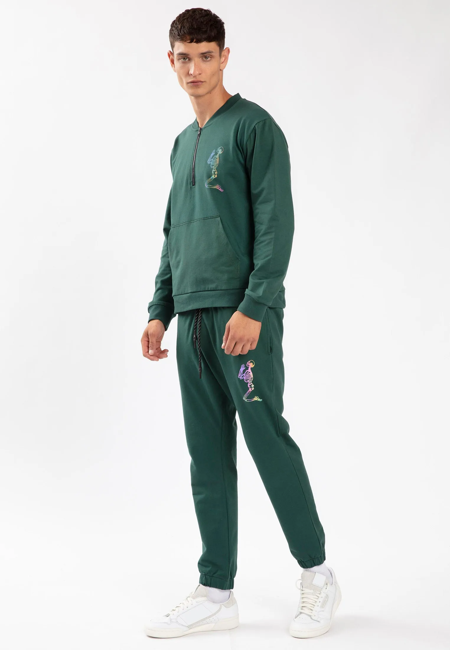 LIT HALF ZIP SWEAT PINE