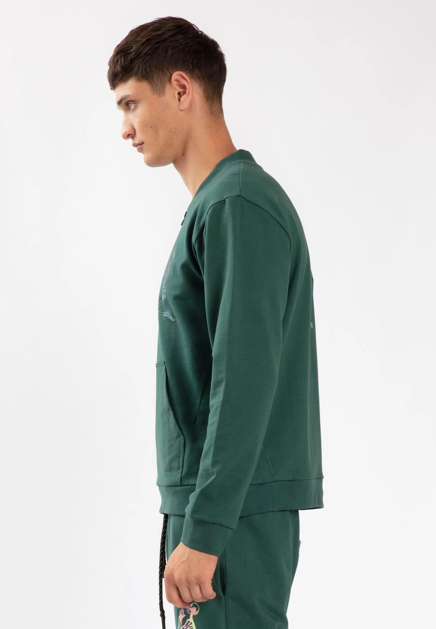 LIT HALF ZIP SWEAT PINE