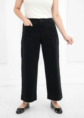 Liverpool - Crop Wide Leg Patch Pocket Pant