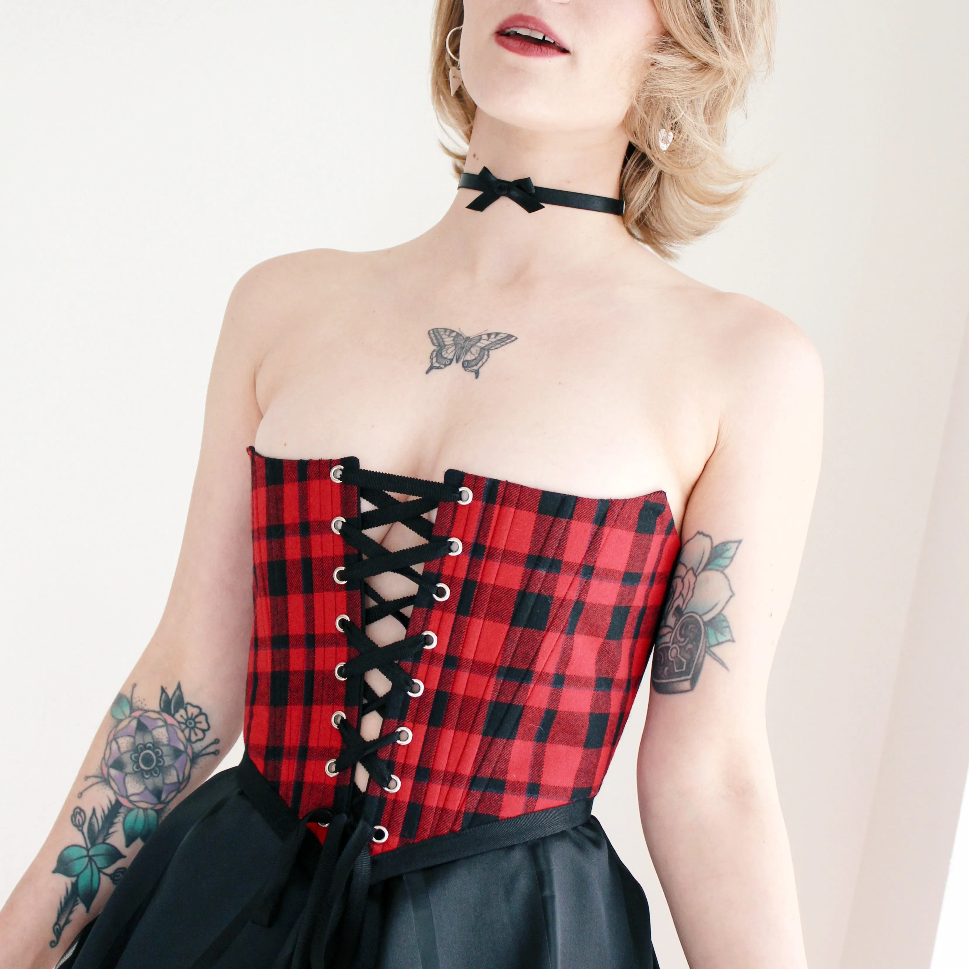 Luella Corset Red Tartan