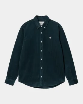 Madison Cord Shirt | Duck Blue / Wax