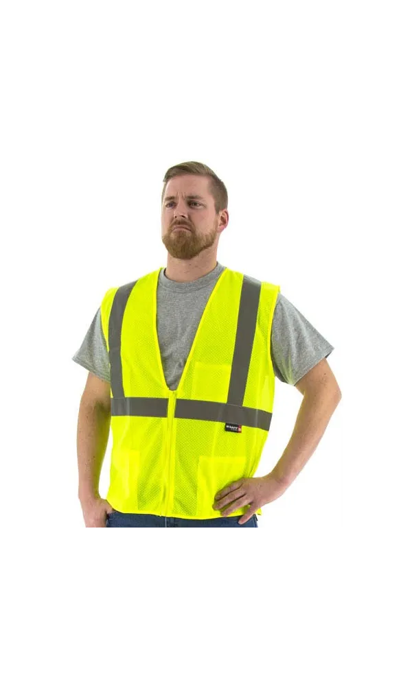 Majestic 75-3201 Hi-Vis Mesh Vest ANSI 2 R