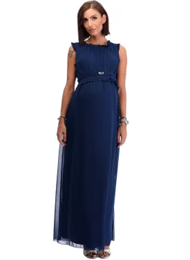 Maternity Long Satin Dress