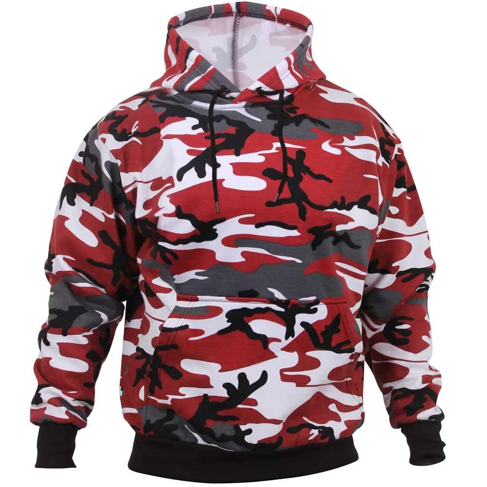 Mens Camouflage Pullover Hooded Sweatshirt (5 color choices)