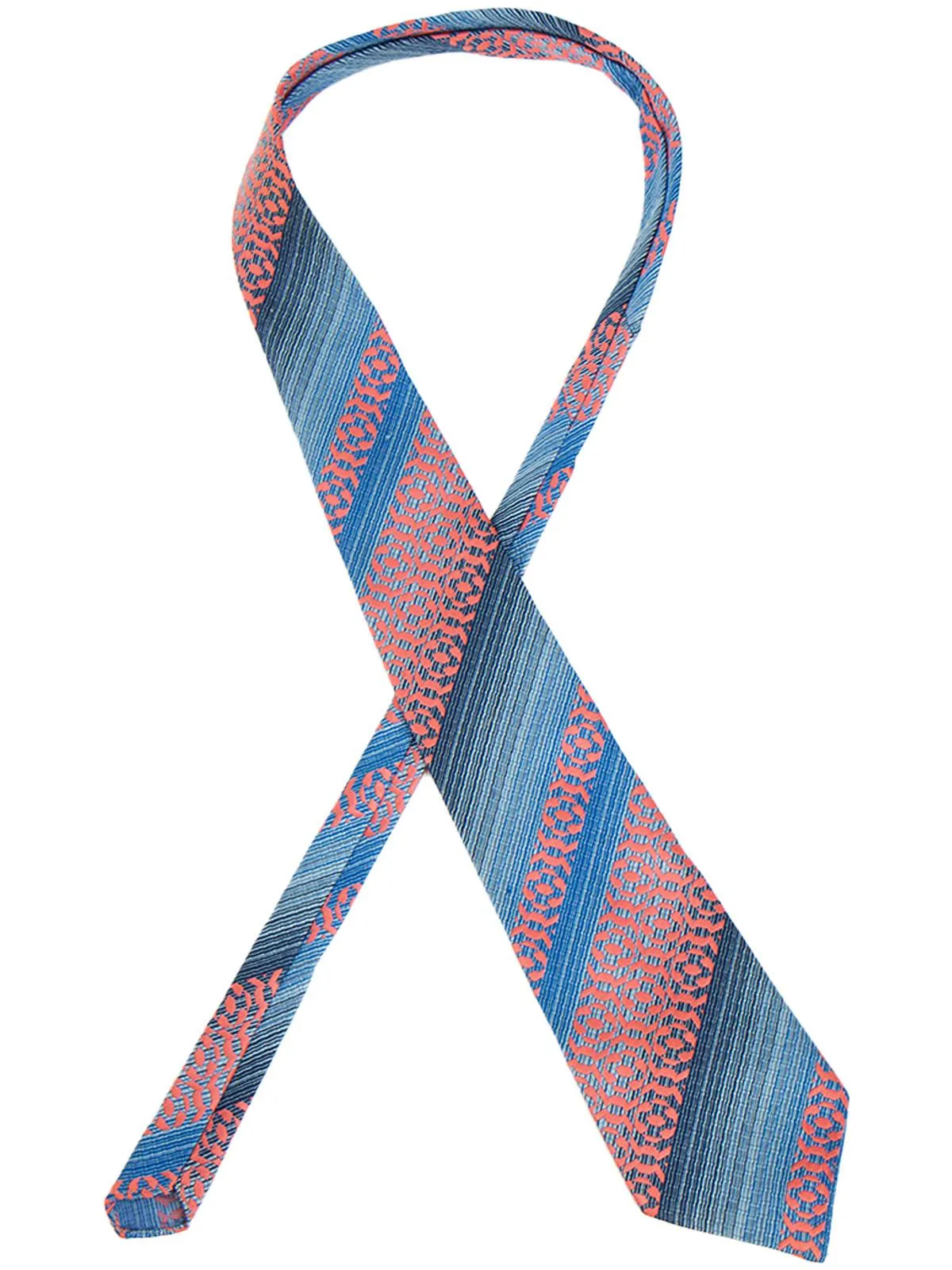 Mens Vintage Tootal Tie Abstract Blue & Pink Pattern