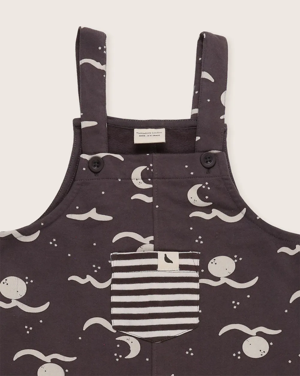 Midnight Moon Wave Dungarees