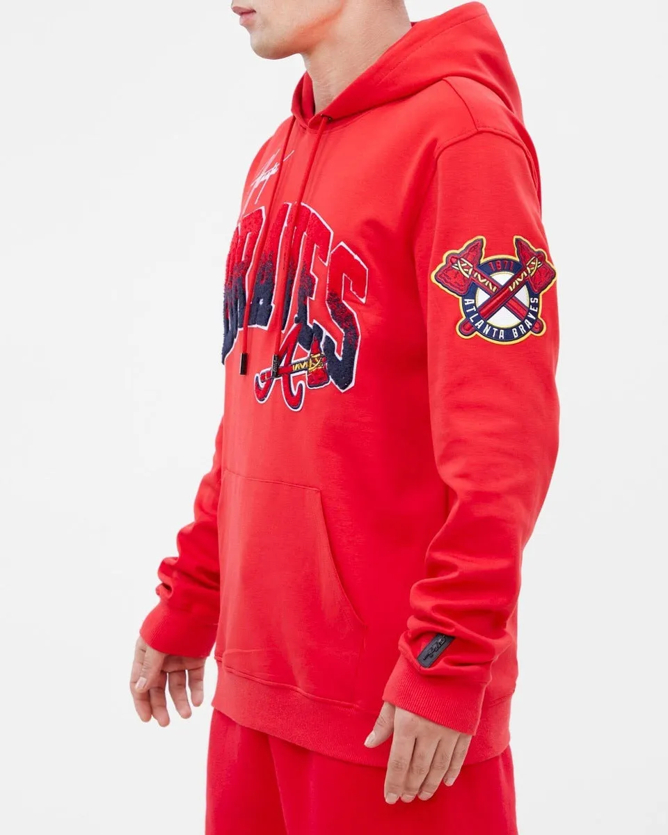 MLB ATLANTA BRAVES HOMETOWN MEN'S PO HOODIE (RED)