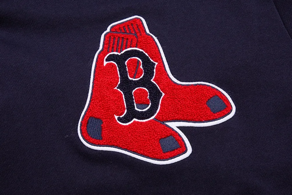 MLB BOSTON RED SOX BLENDED LOGO MEN'S HOODY (MIDNIGHT NAVY)