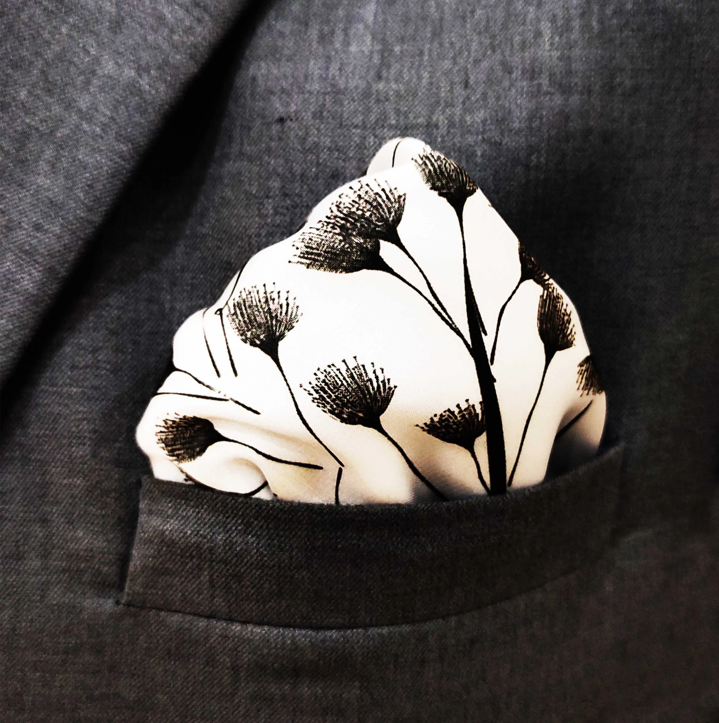 MODERN FLORAL - SILK POCKET SQUARES