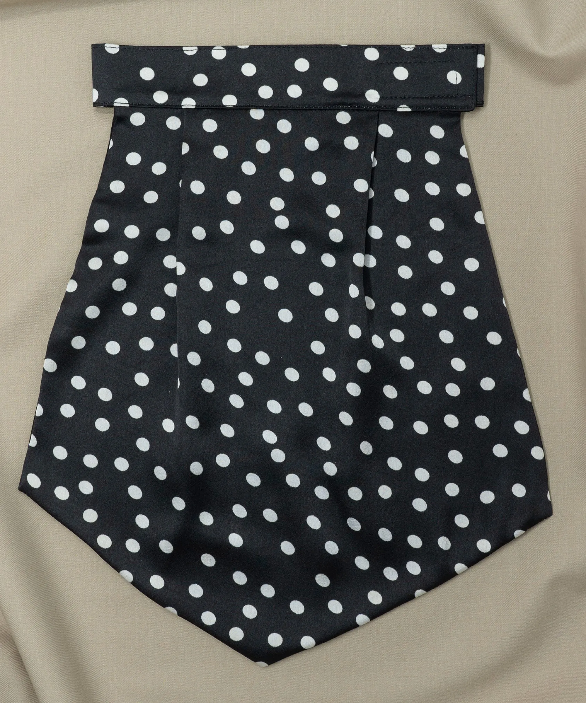 Monochrome Polka Dot Black Cravat