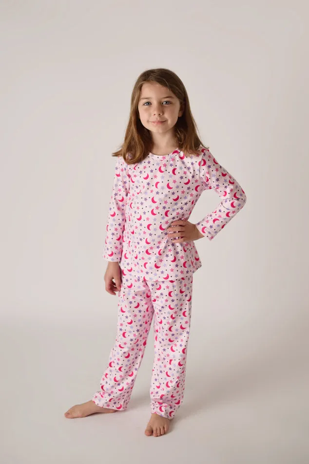 MOON & STAR PAJAMAS - PINK (MOMMY & ME MATCHING)