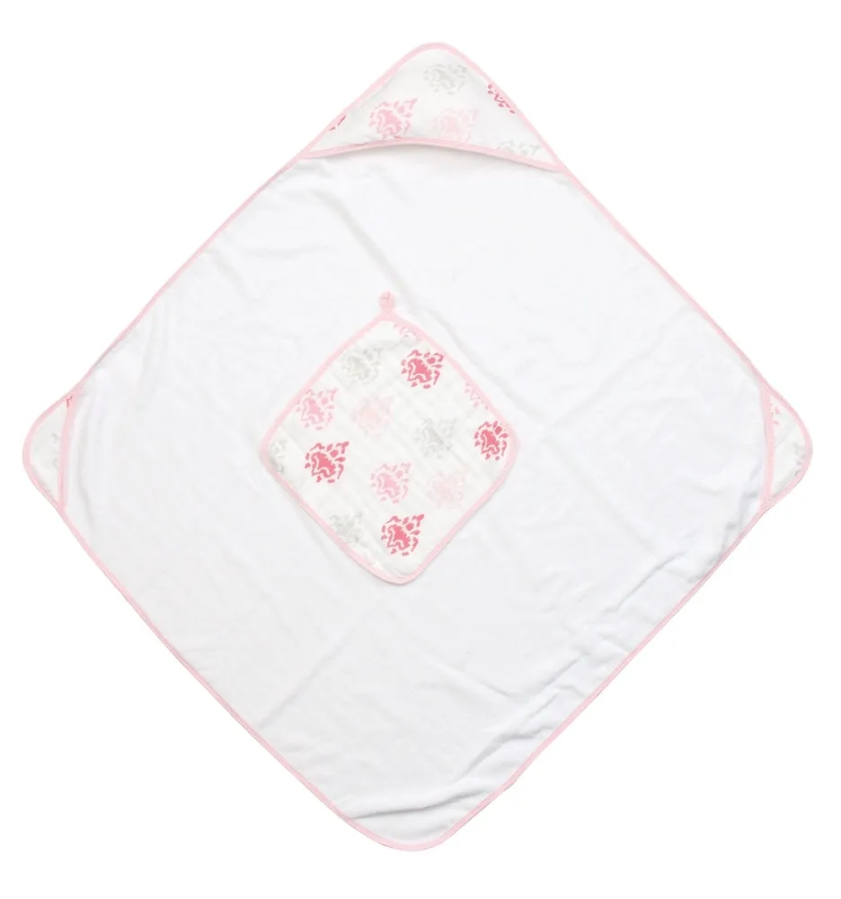 Muslin Hooded Towel & Washcloth