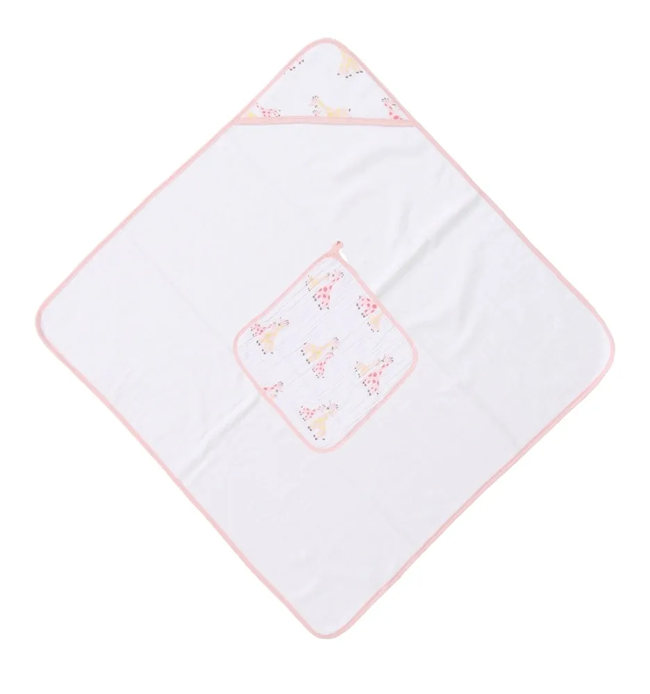 Muslin Hooded Towel & Washcloth