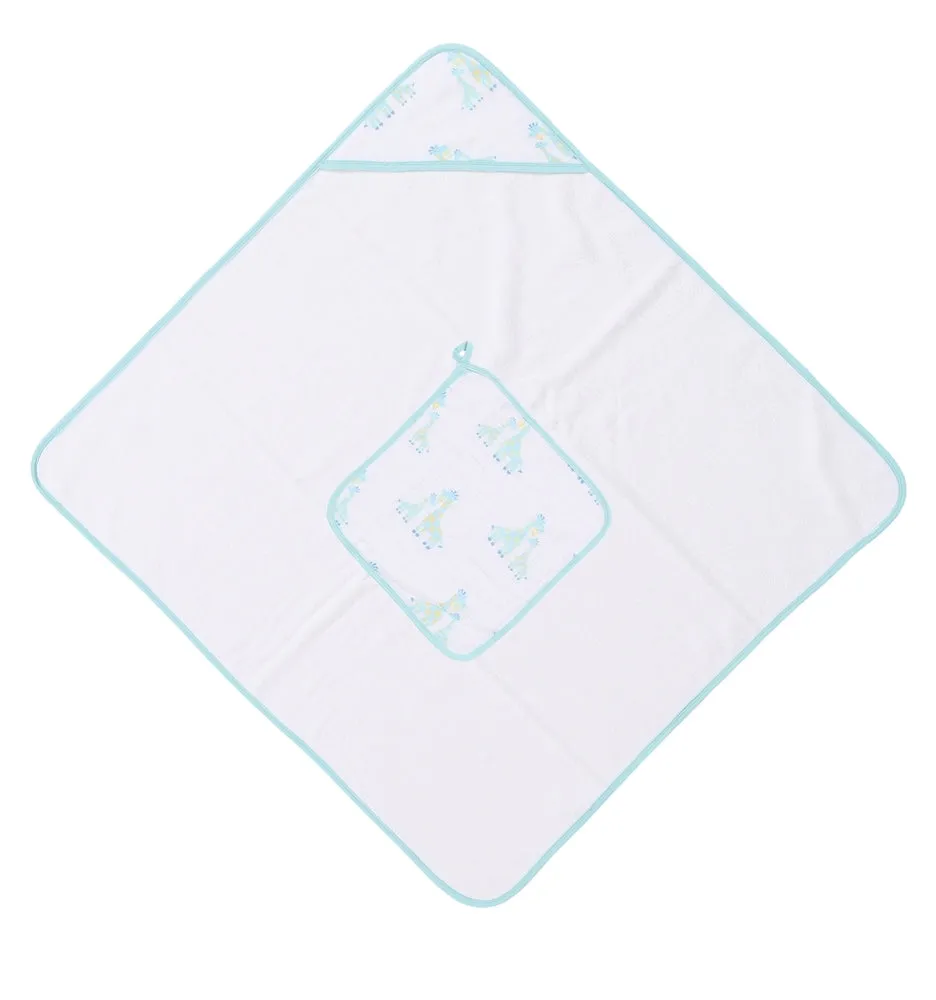 Muslin Hooded Towel & Washcloth