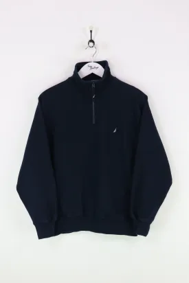 Nautica 1/4 Zip Sweatshirt Navy Medium