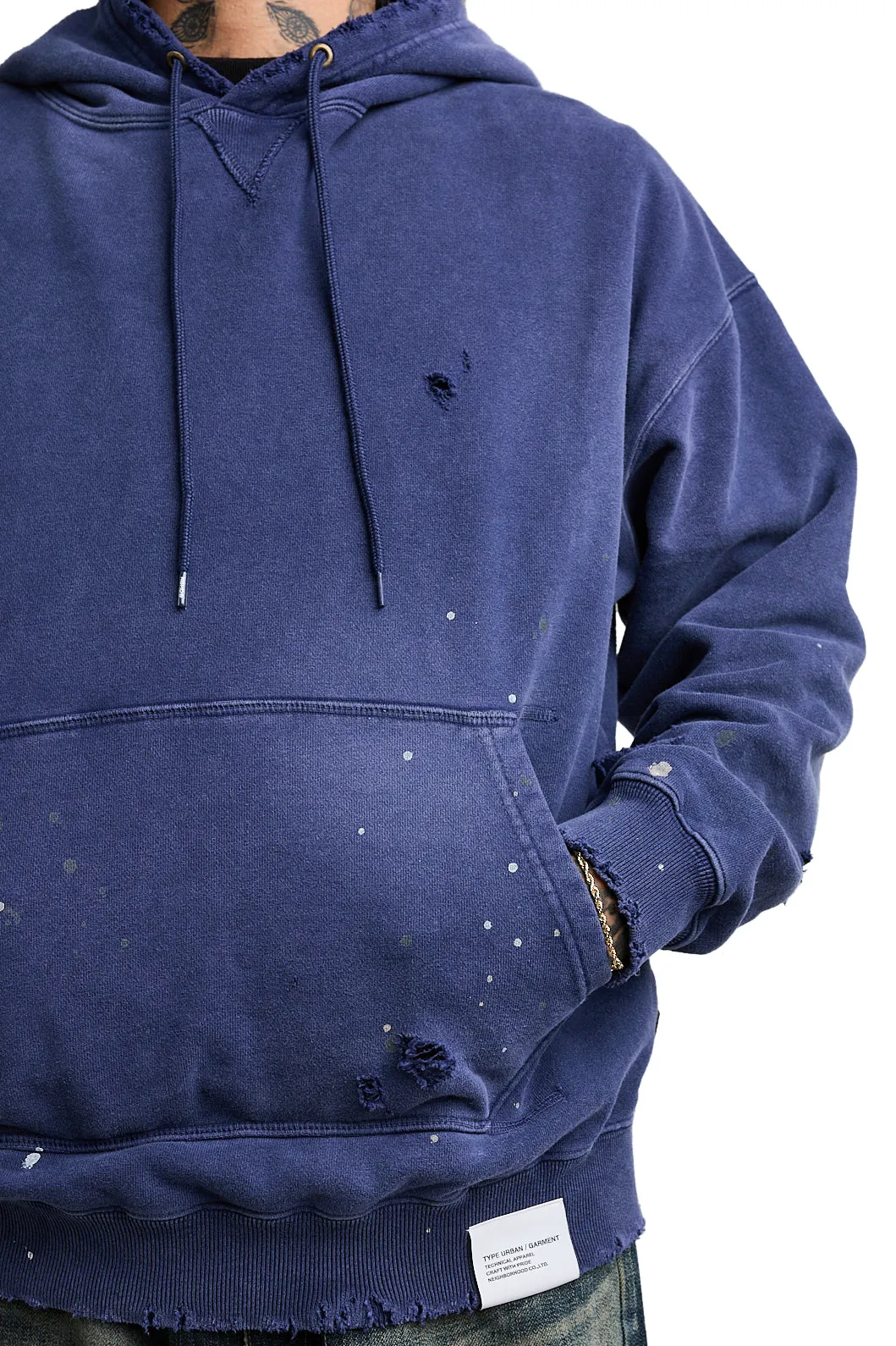 Neighborhood Damage L/S Sweatparka 'Navy'