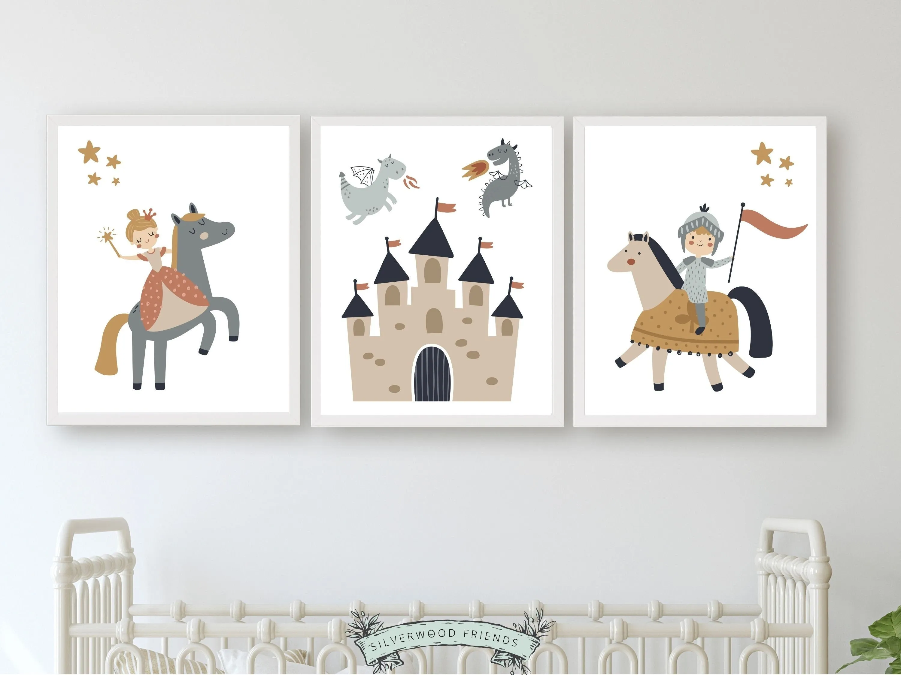 Neutral Fairytale Nursery Prints