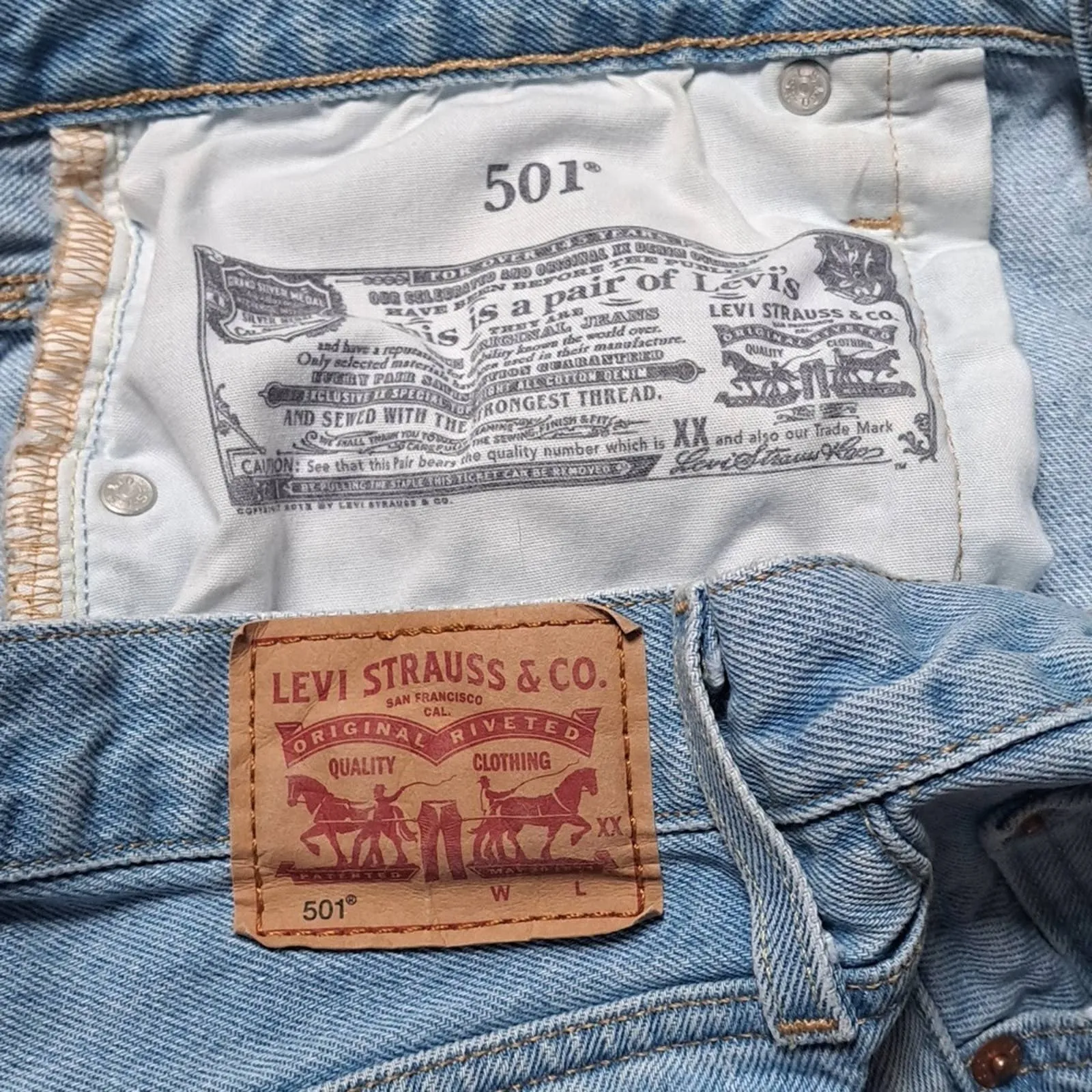 New LEVI'S ORIGINAL DENIM SHORT IN OJAI LUXOR HEAT