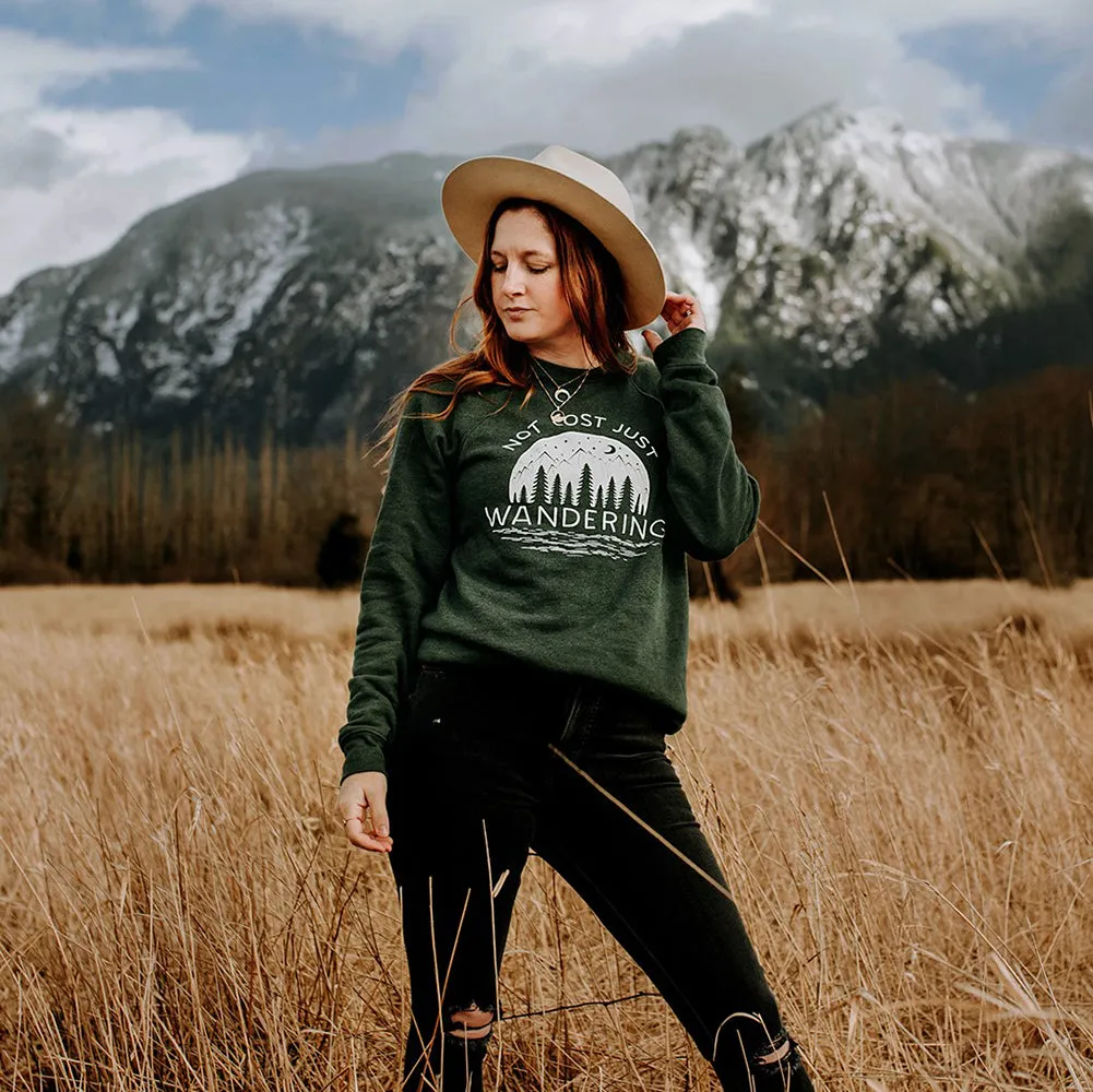 Not Lost Just Wandering Sweatshirt (Wholesale)