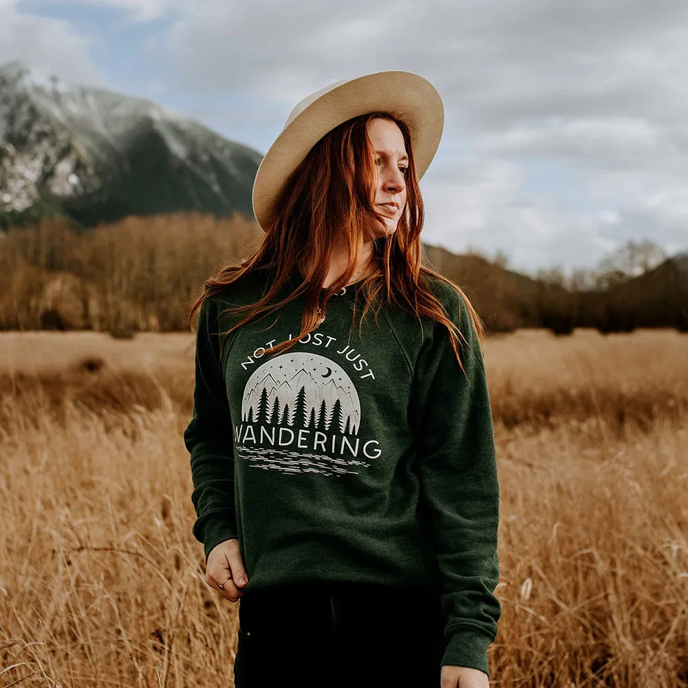 Not Lost Just Wandering Sweatshirt (Wholesale)