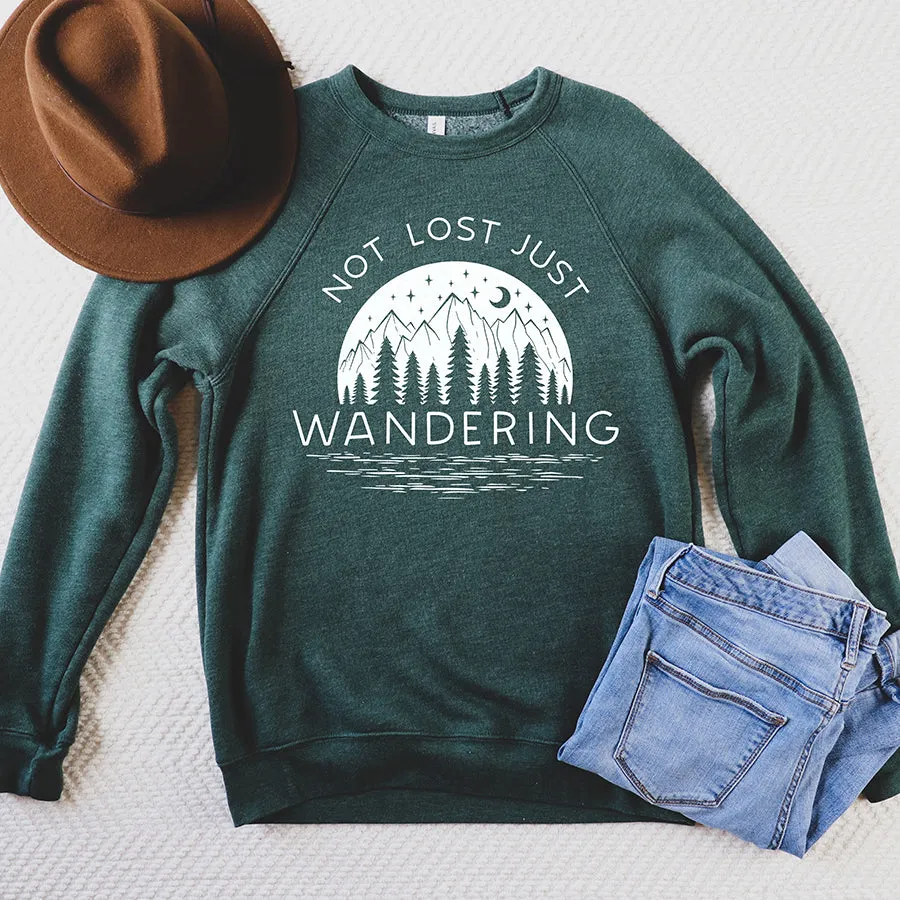 Not Lost Just Wandering Sweatshirt (Wholesale)