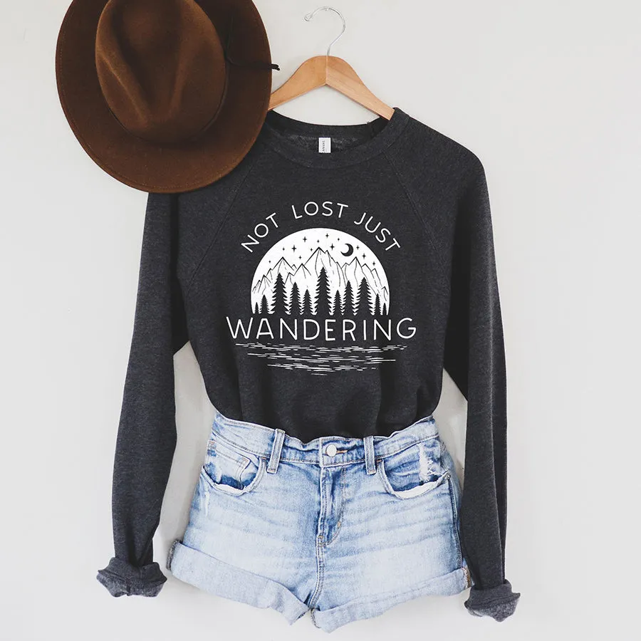 Not Lost Just Wandering Sweatshirt (Wholesale)