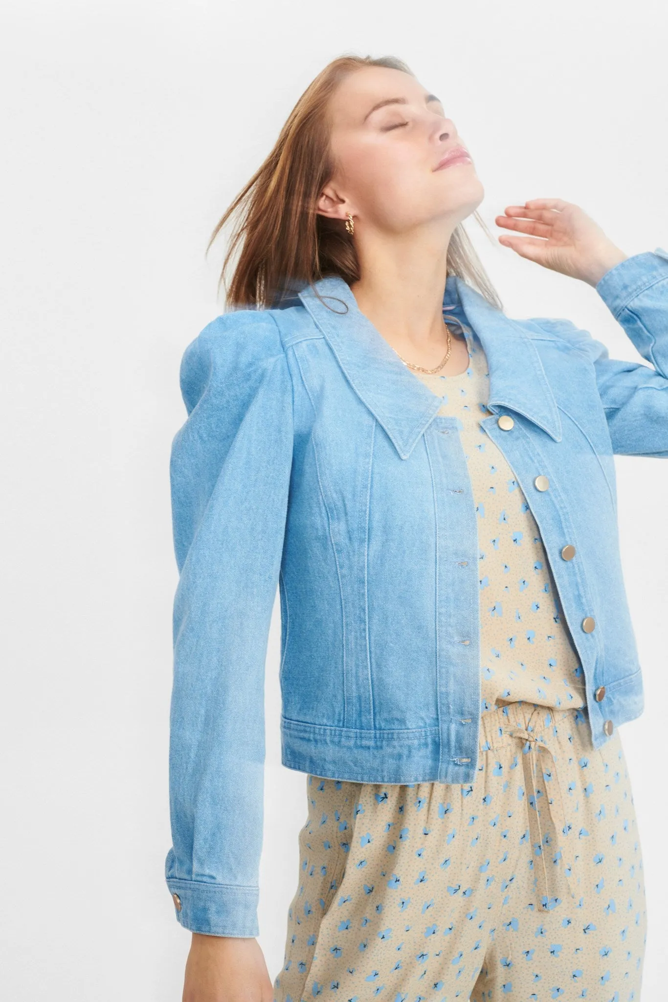 NUANIETTE JACKET  - Light Blue Denim