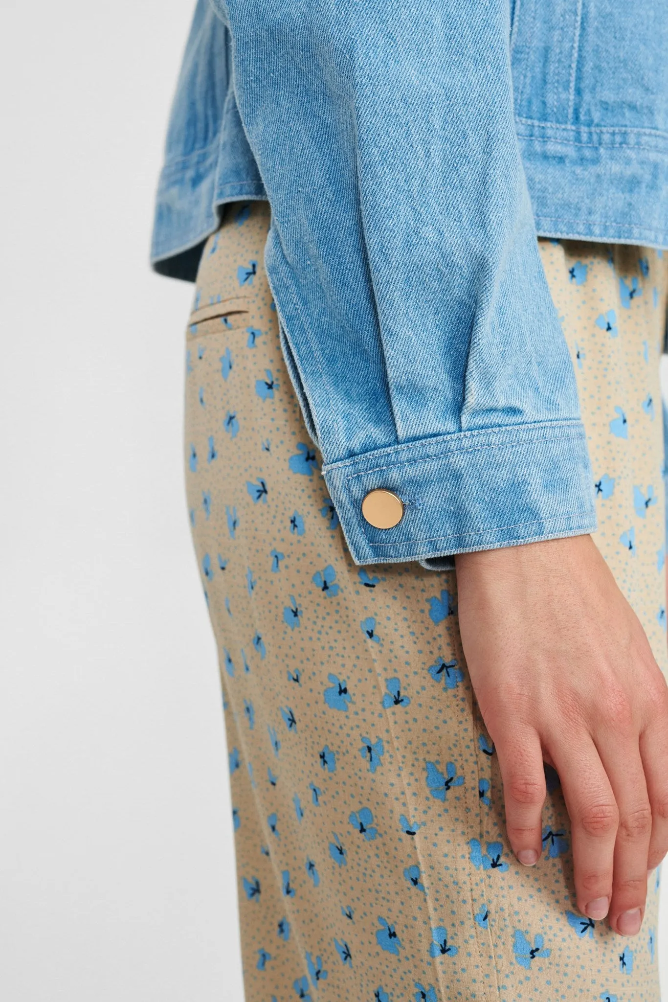 NUANIETTE JACKET  - Light Blue Denim